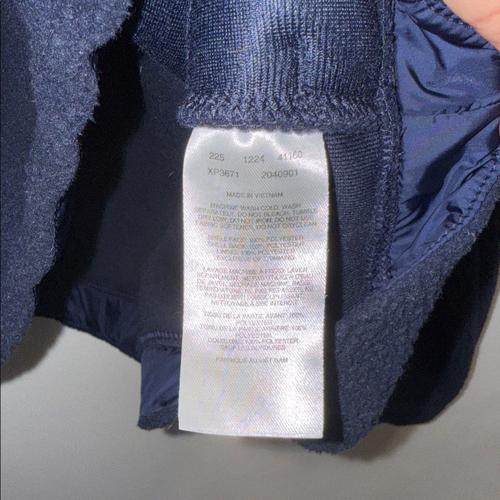 Columbia Navy and White Fleece Pullover - Picture 7 of 8